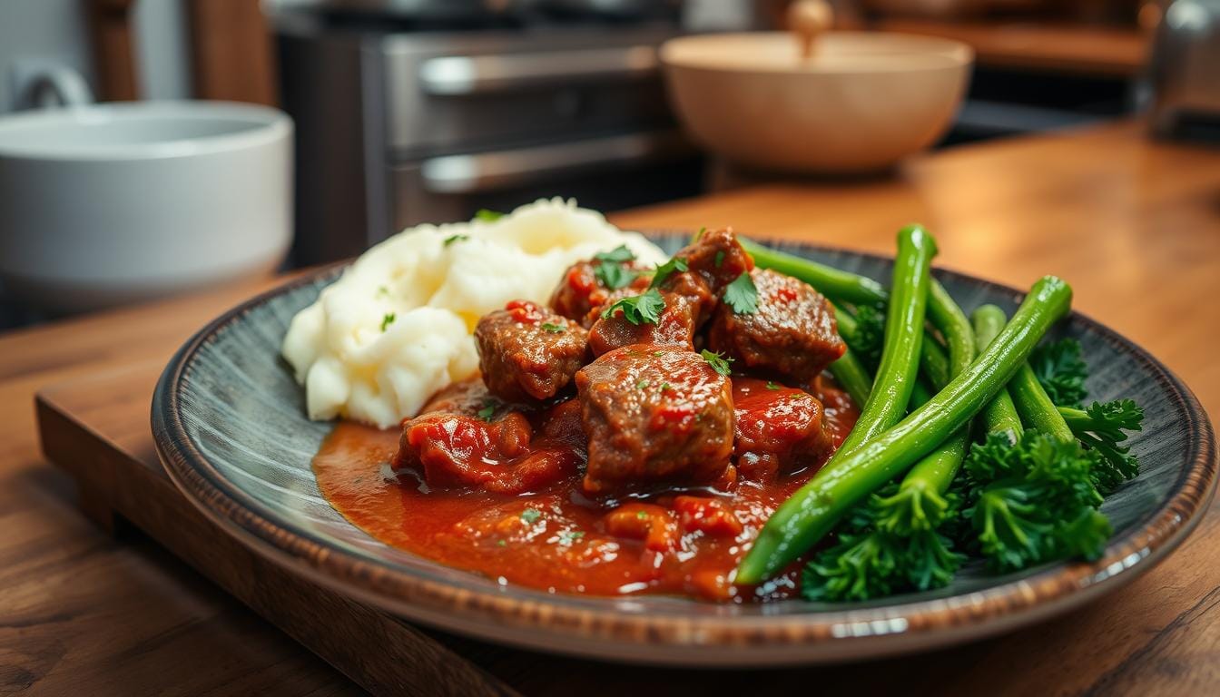 Braise meat in tomato sauce recipe