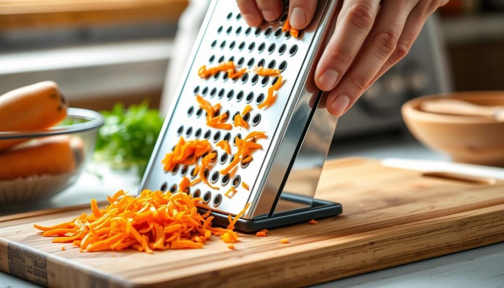 Grating carrots