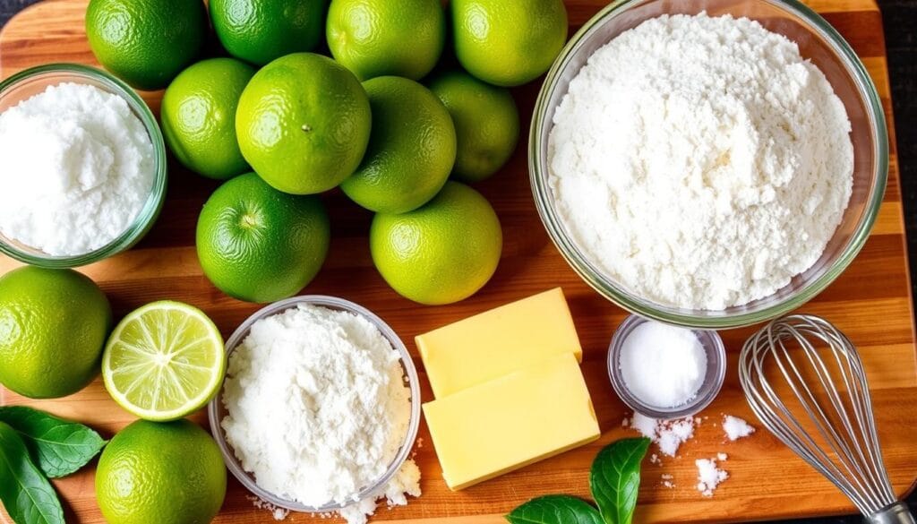 Key lime pound cake ingredients