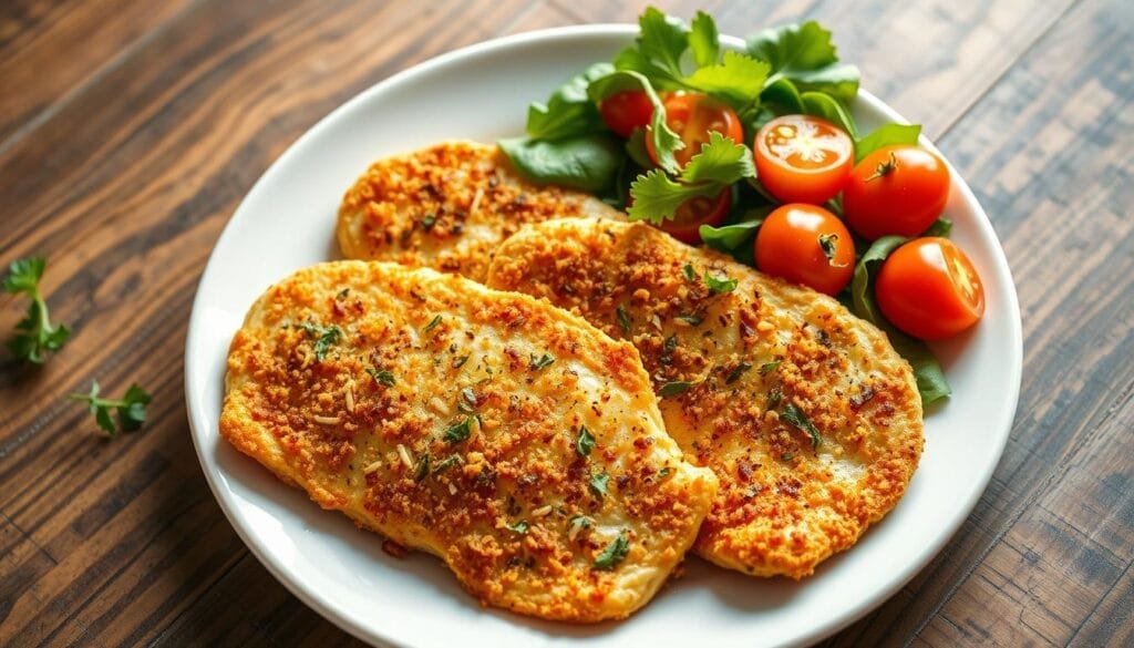 Parmesan crusted chicken