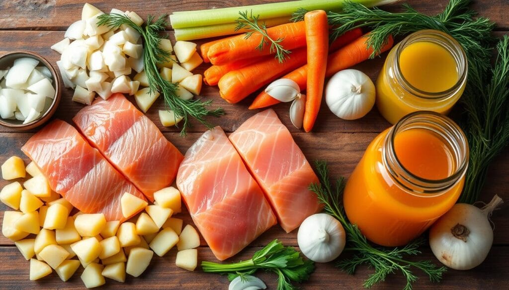 Salmon Stew Ingredients