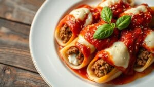 Stuffed Shells with Meat and Ricotta