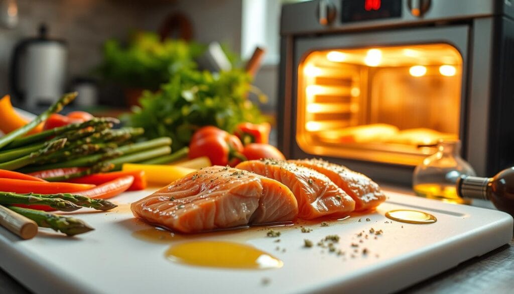 Broiled Salmon Preparation