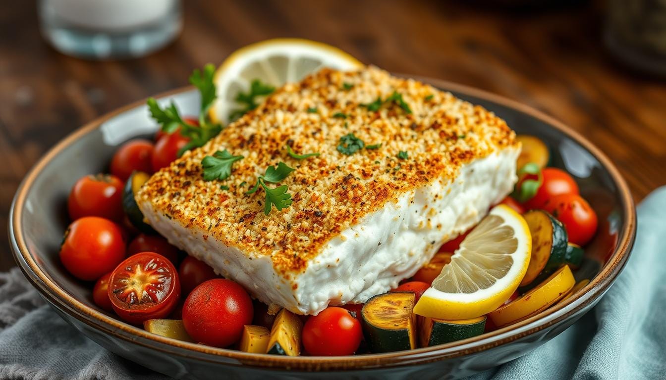 Greek-Style Panko Crusted Cod