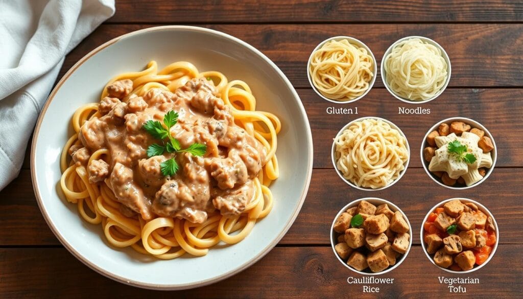 Hamburger Stroganoff Dietary Options