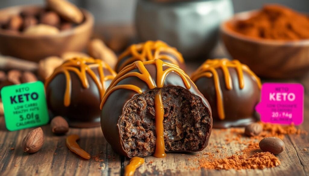 Keto Chocolate Caramel Bombs Nutritional Information