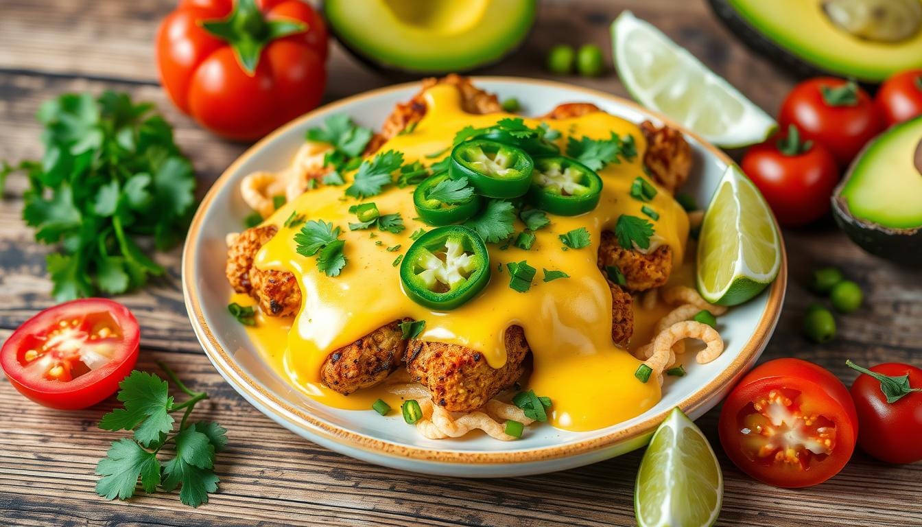 Mexican Chicken with Cheese Sauce