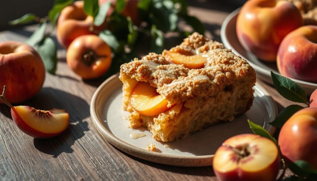 Peach Cobbler Coffee Cake