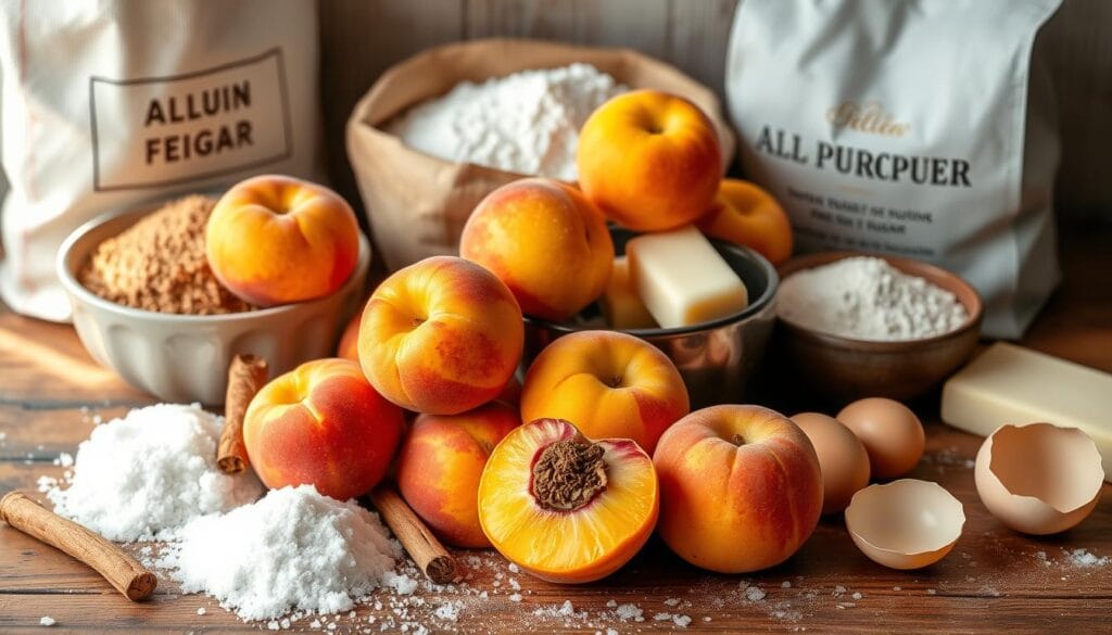 Peach Cobbler Ingredients