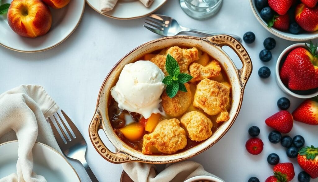 Peach Cobbler Serving Suggestions