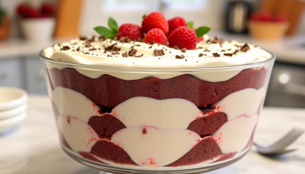 Red Velvet Trifle Dessert