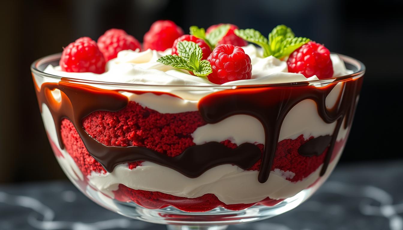 This Red Velvet Trifle is a delicious